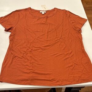 ON 34th Ribbed Tee Shirt, NWT. Size 2X.